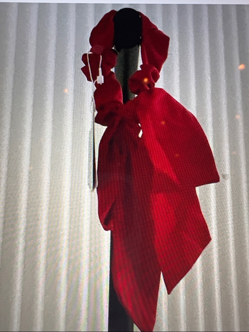 lululemon athletica Red Big Bow Uplifting Scrunchie